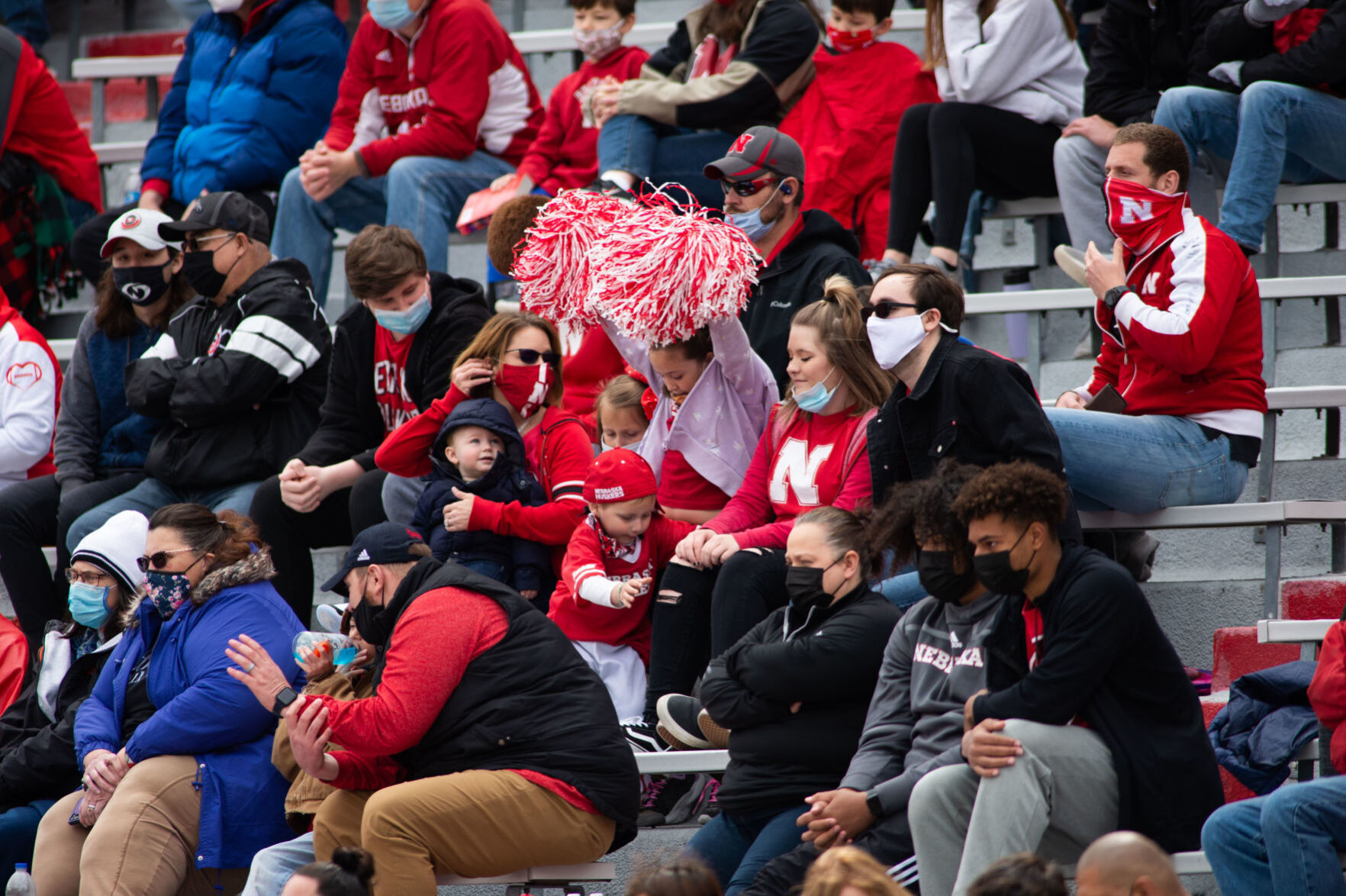 Nebraska football practice, 4.17